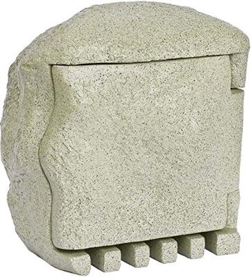 EVN 230418 Buitenstopcontact 4-voudig Granietgrijs (mat) Steenlook