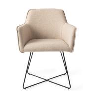 Jesper Home Eetkamerstoel 'Hofu' Cross Black, kleur Wild Walnut - thumbnail