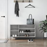VidaXL Schoenenkast 102x36x60 cm bewerkt hout sonoma grijs - thumbnail