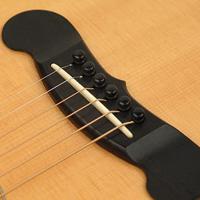 D&apos;Addario PWPS1 Wood Bridge Pins Ebony brugpinnen (set van 6) - thumbnail