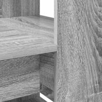 Bureau met plank Grijs sonoma 113 x 54 x 120 cm Bewerkt hout - thumbnail
