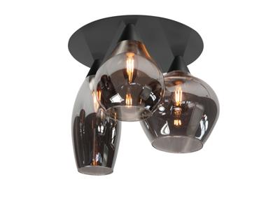 Highlight Plafondlamp Cambio 3 lichts Ø 32 cm zwart
