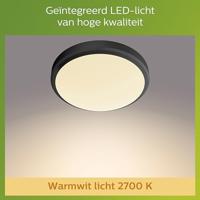 Philips Zwarte plafondlampDoris met led - 929003190801 - thumbnail