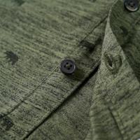 Kindershirt runderenprint 116 gemleerd kakikleurig - thumbnail