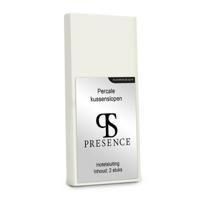 Presence 2-PACK: Kussenslopen Percale Katoen - Creme - thumbnail