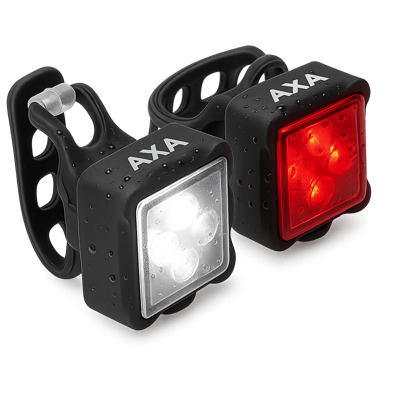 Verlichtingsset Axa Niteline 44-R USB (op kaart) Verlichtingsset Axa Niteline 44-R USB (op kaart)