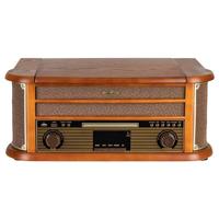 Reflexion HIF2002DAB Retro-stereoset DAB+, FM, CD, Cassette, Platenspeler, Bluetooth, USB Behuizing van echt hout, Opnamefunctie, Incl. afstandsbediening 2 x - thumbnail
