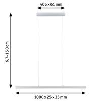 Paulmann Lento Pendell 79900 Hanglamp LED LED 10.50 W Chroom (mat) - thumbnail