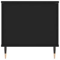 Salontafel 90x44,5x45 cm bewerkt hout zwart - thumbnail