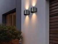 Trio Leuchten Wandlamp Talent 16x10 cm oplaadbaar grijs - thumbnail