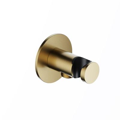 Hotbath Wandsteun Met uitlaat Ace Geborsteld Messing PVD