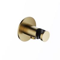 Hotbath Wandsteun Met uitlaat Ace Geborsteld Messing PVD - thumbnail