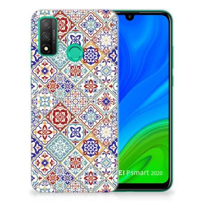 Huawei P Smart 2020 | TPU | Siliconen hoesje | Tiles Color Huawei P Smart 2020 | TPU | Siliconen hoesje | Tiles Color