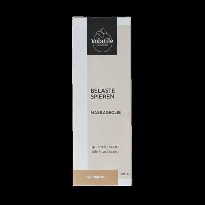 Massageolie belaste spieren glas met pomp 100 Milliliter Massageolie belaste spieren glas met pomp 100 Milliliter