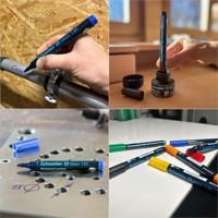 Viltstift Schneider Maxx 130 rond 1-3mm blauw | 10 stuks - thumbnail