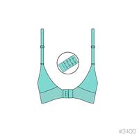 Gewatteerde borstvoedings- & zwangerschapsbeha zonder naden GelWire® CARRIWELL zwart - thumbnail