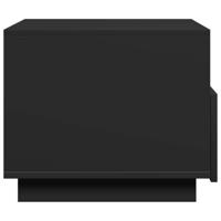 Salontafel met LED-verlichting 50x49x40 cm zwart - thumbnail