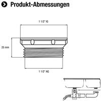 Cornat Hoogteverschil-Aanpassingsstuk 3/2 - TEC356415R - thumbnail