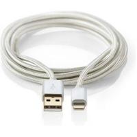 Kabel voor Synchroniseren en Opladen | Verguld 1,0 m | USB A Male naar 8-pens Lightning Male-Kabel | Geschikt voor Apple-Apparaten - thumbnail
