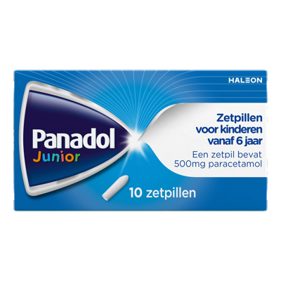 Panadol Junior Zetpillen 500mg - vanaf 6 jaar
