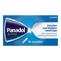 Panadol Junior Zetpillen 500mg - vanaf 6 jaar - thumbnail
