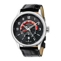 Gevril GV2 Men&apos;s Giromondo Black Dial Black Calfskin Leather Watch 42303 - thumbnail