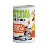 ANIMAL ISLAND Everyday Turkey and goose - nat kattenvoer - 400g - thumbnail