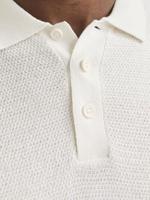 Jack & Jones Jjegeorge Knit Polo Ss Sn Poloshirts Cloud Dancer - thumbnail