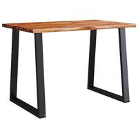 Eettafel met natuurlijke rand 110x70x75 cm massief acaciahout - thumbnail