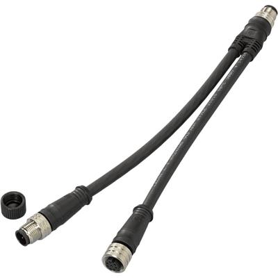 ifm Electronic E11228 Verbindingskabel Aantal polen (sensoren): 4, 8 Stekker, recht, Bus, recht 0.15 m 1 stuk(s)