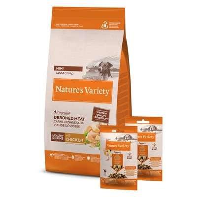 NATURES VARIETY ORIGINAL ADULT MINI CHICKEN MET 2 FREEZE DRIED TOPPERS