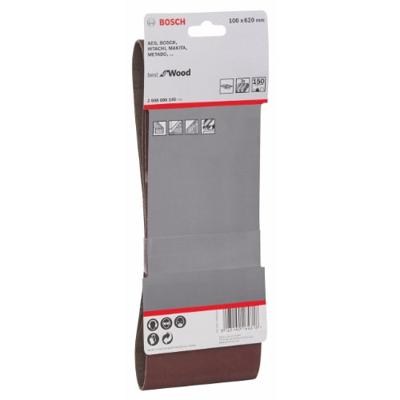 Bosch Accessories 2608606145 Schuurband Korrelgrootte (num) 150 (l x b) 620 mm x 100 mm 3 stuk(s)