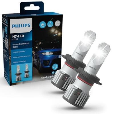 Philips Hoofdlamp "ultinon pro6000 booster". lamp set 12v h7 led ultinon pro6000