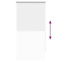 VidaXL Rolgordijn verduisterend 60 x 120 cm wit - thumbnail