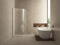 Douchecabine Wiesbaden kwartrond 2 deuren 90x90cm 8mm NANO coating - thumbnail