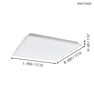 Eglo PlafonnièreZigbee Herrora-Z wit - 99639