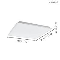 Eglo PlafonnièreZigbee Herrora-Z wit - 99639 - thumbnail