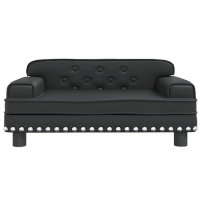 VidaXL Hondenmand 70x45x30 cm kunstleer zwart