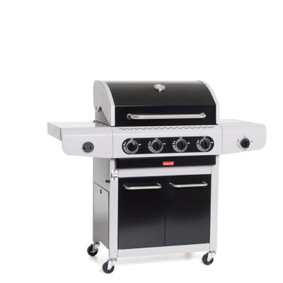 Siesta 412 Black Edition duits gasbarbecue 132x56x118 cm BBQ Barbecook - Barbecook