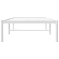 Bedframe metaal wit 75 x 190 cm - thumbnail