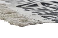 Tapijt DKD Home Decor Zwart Wit Ikat (120 x 180 x 0,7 cm) - thumbnail