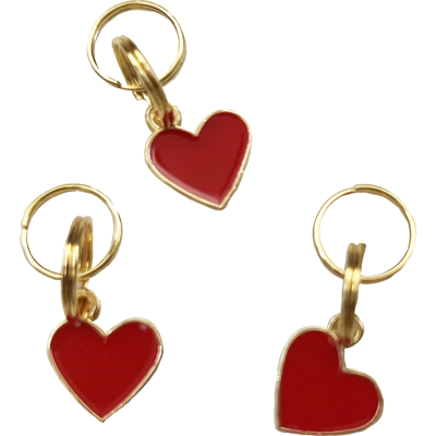 Decoratie charms | Hartjes | 50 stuks