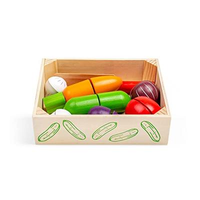 Bigjigs houten kistje met snijgroenten