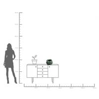 Kare Vaas Avocados 23cm - thumbnail