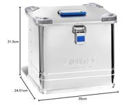 eurokraft pro 13027 Transportkist Aluminium (l x b x h) 380 x 280 x 344 mm - thumbnail