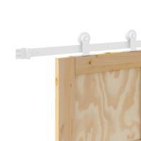 Schuifdeur met Hardware Set 73,5x211 cm Van Massief Vurenhout - thumbnail