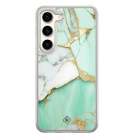Samsung Galaxy S23 hybride hoesje - Marmer mintgroen - thumbnail