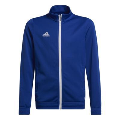 adidas Entrada 22 Trainingsjack Kids Blauw Wit adidas Entrada 22 Trainingsjack Kids Blauw Wit