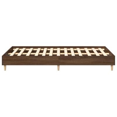 Bedframe zonder matras 140x190 cm spaanplaat bruin eikenkleurig