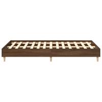 Bedframe zonder matras 140x190 cm spaanplaat bruin eikenkleurig - thumbnail